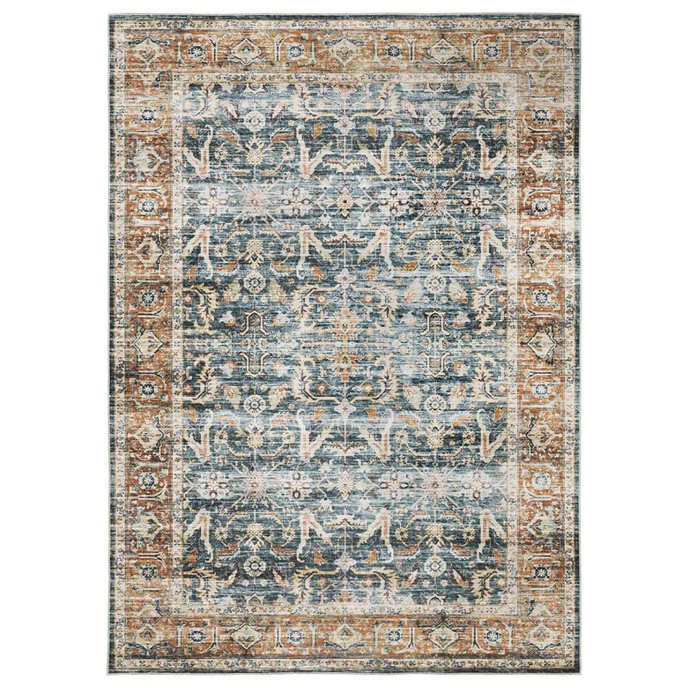 Oriental Weavers Charleston Distressed CHA06 3"6" x 5"6" Blue Area Rug, , large