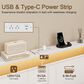 HOMLUX King 4-Drawer Storage Bed with LED Headboard and Charging Station in White, , large