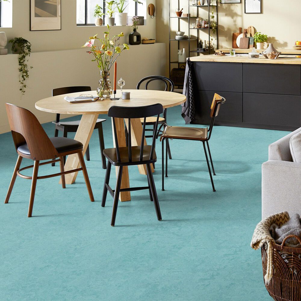 Forbo Marmoleum Cinch Loc Seal 12&quot; x 36&quot; Laminate Tile in Aqua, , large