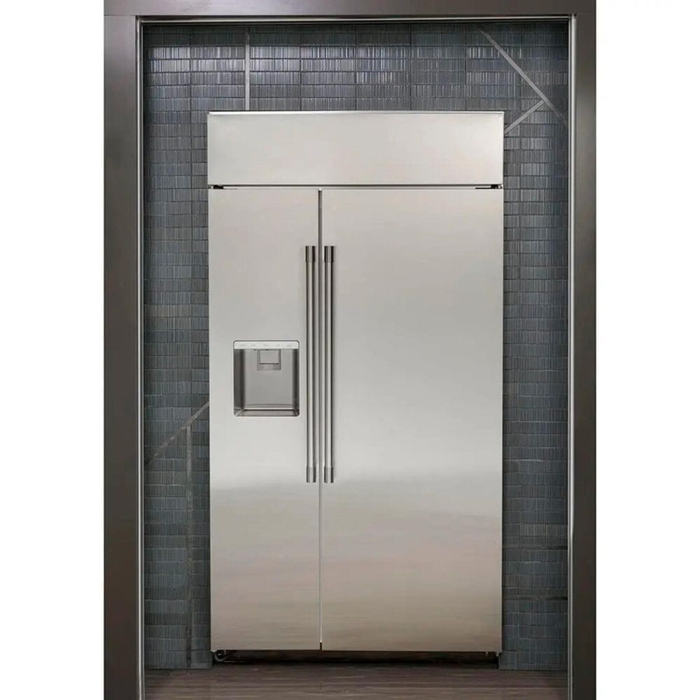 Monogram 48&quot; Smart Built-In Side by Side Refrigerator in Stainless Steel &#40;Handles Sold Separately&#41;, , large