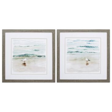 Propac Seagull Cove Wall Art in Turquoise (Set of 2), , large