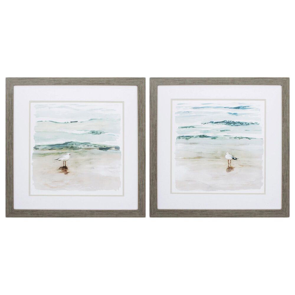 Propac Seagull Cove Wall Art in Turquoise (Set of 2), , large