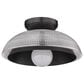 Golden Lighting Crawford 1-Light Flush Mount in Matte Black, , large