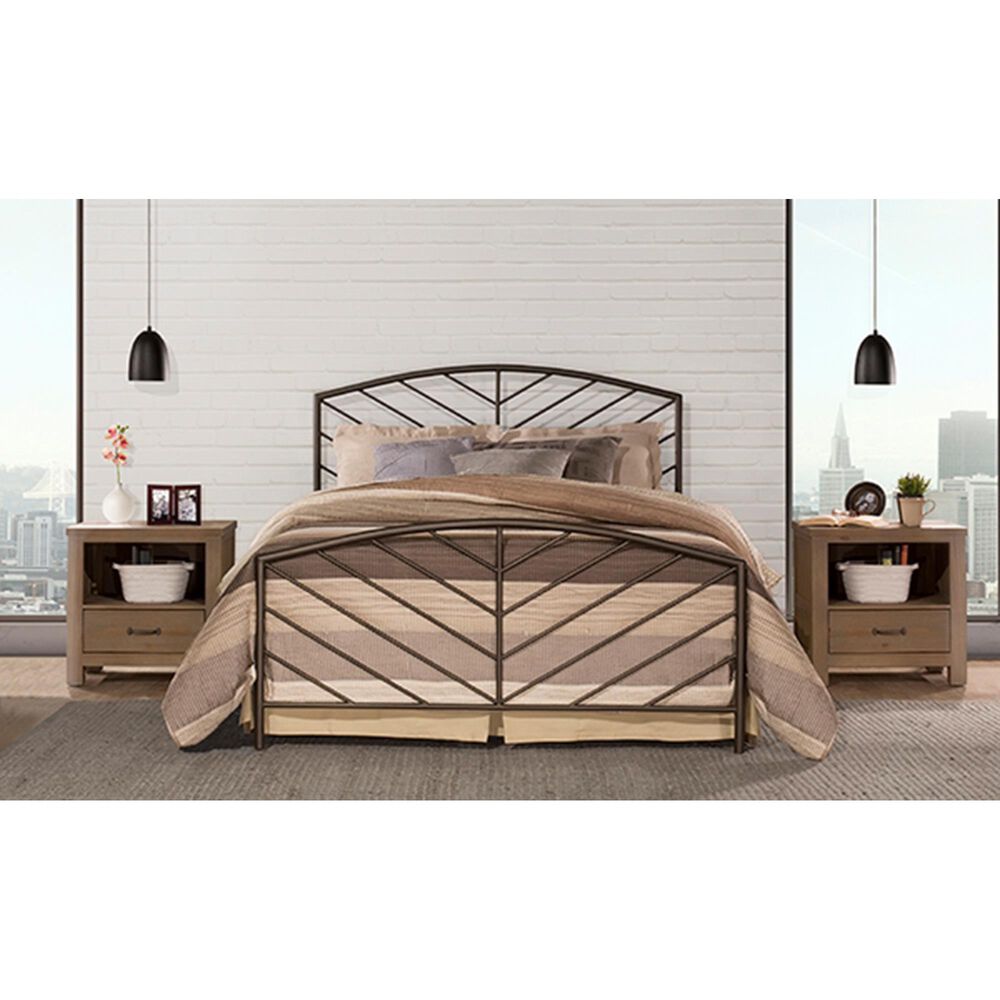 Richlands Furniture Essex Queen Metal Bed in Metallic Bronze, , large