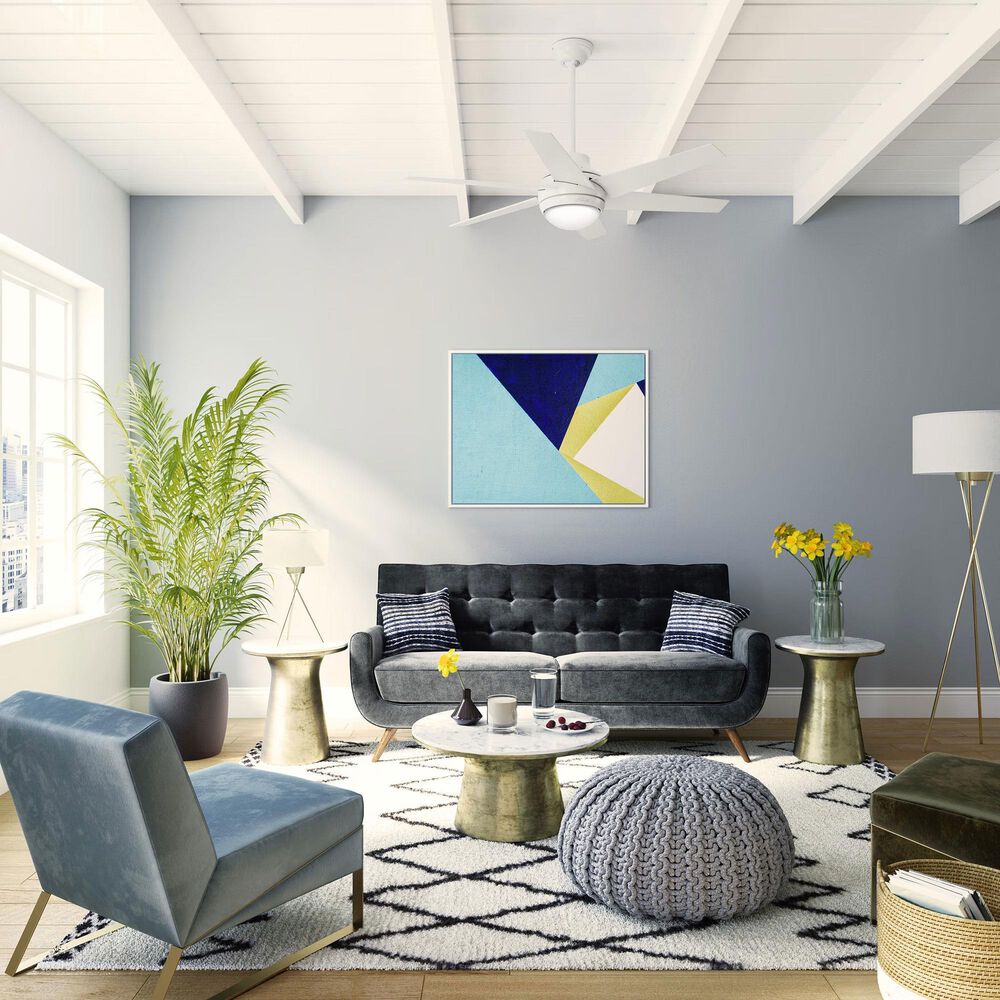 Hunter Sotto 52&quot; Ceiling Fan with LED Lights in Fresh White, , large