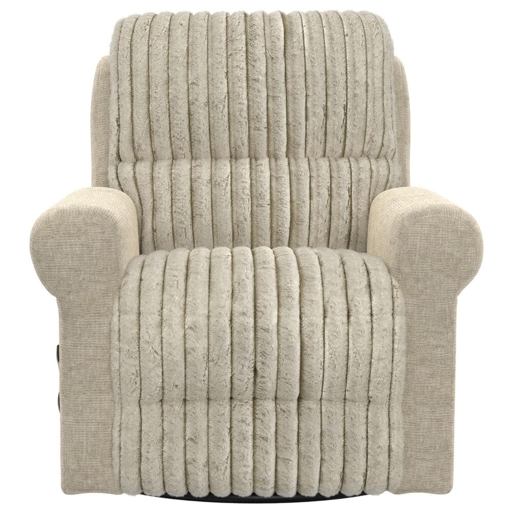 Catnapper Foxy Swivel Glider Recliner in Porcelain, , large