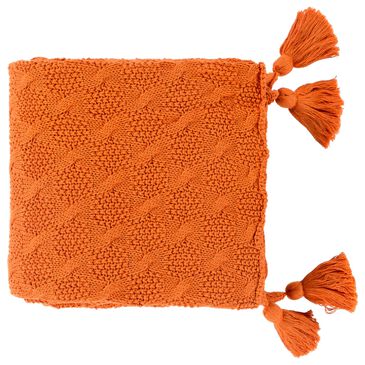 Surya India 50" x 70" Throw in Bright Orange, , large