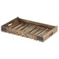 Maple and Jade Farmhouse Wood Slat Tray in Brown (Set of 3), , large