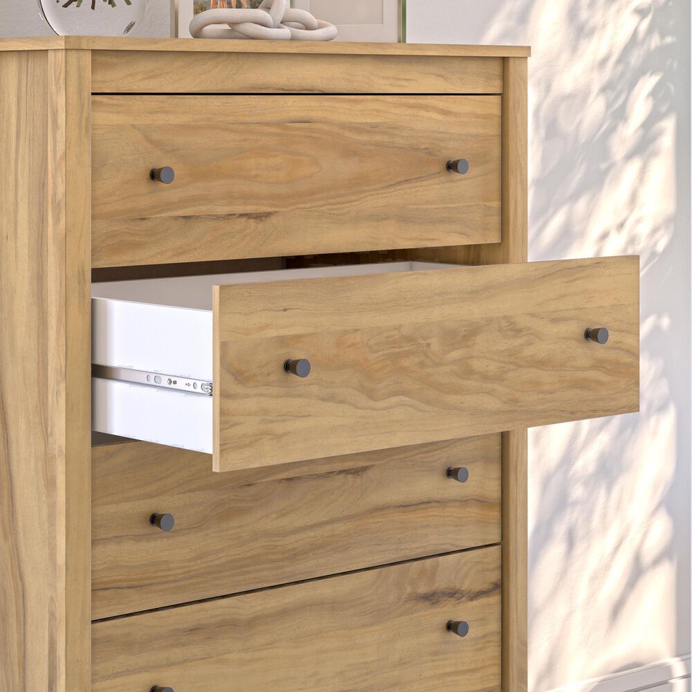 Ashley Bermacy 5-Drawer Chest in Light Brown, , large