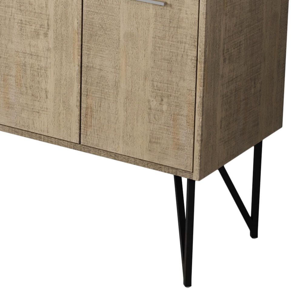 Lexora Home Lancy 72" Double Bathroom Vanity in Rustic Acacia with 2 cm White Cultured Marble Top and Rectangular Sinks, , large