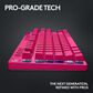 Logitech Pro X TKL Rapid Wired Gaming Keyboard in Magenta, , large