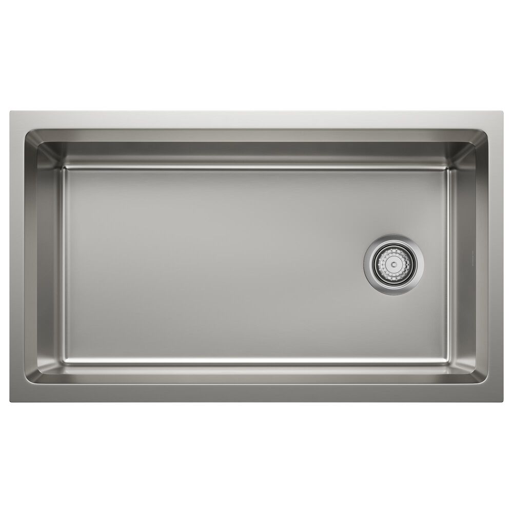 Blanco Inteos 33&quot; Undermount Single Bowl Kitchen Sink in Satin Polish, , large