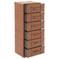 Maple and Jade 6-Drawer Room Chest with Buckle and Strap Details in Brown, , large