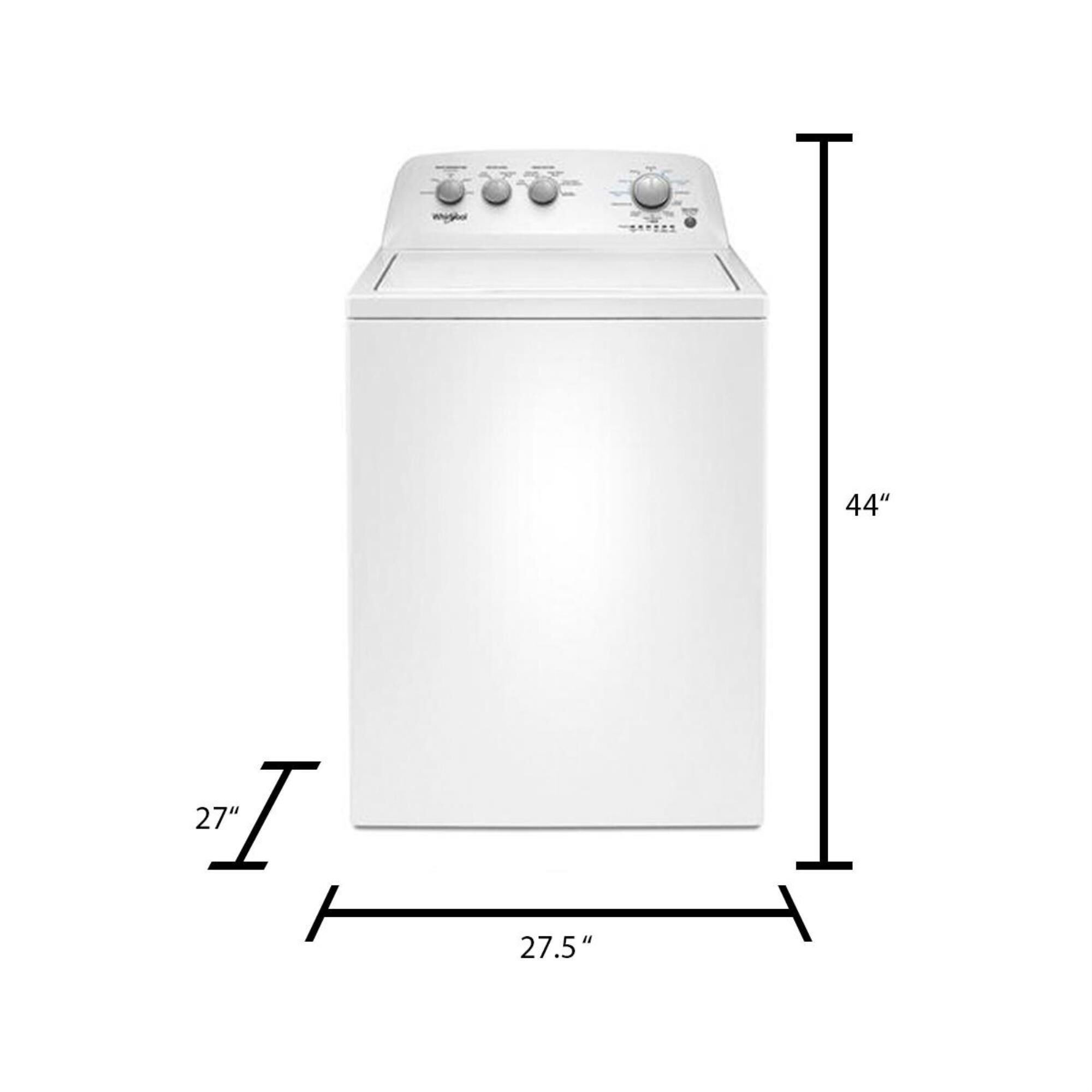 Washer and dryer shop dimensions top loading