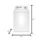 Whirlpool 3.9 Cu Ft Top Load Washer in White, , large