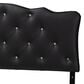 Baxton Studio Rita Queen Panel Headboard with Faux Leather Upholstered in Black, , large