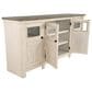 Ashley Bolanburg Extra Large 74" TV Stand in Antique White and Weathered Oak Top, , large