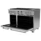 Cafe 8.25 Cu. Ft. Freestanding Dual Fuel Range with Double Oven in Stainless Steel and Brushed Stainless, , large