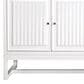 James Martin Vanities Athens 72" Double Bathroom Vanity in Glossy White with 3 cm Eternal Jasmine Pearl Quartz Top and Rectangular Sinks, , large