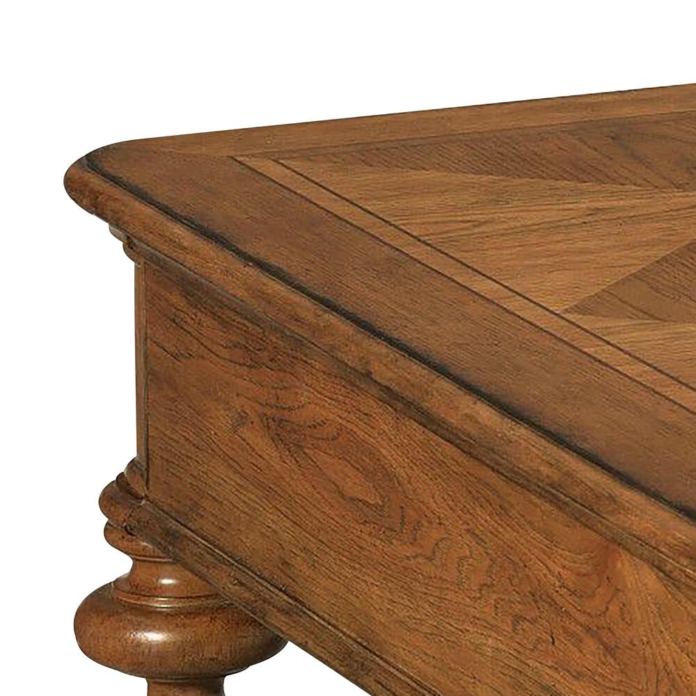 American Drew Berkshire 2-Drawer Pearson Cocktail Table in Golden Oak, , large