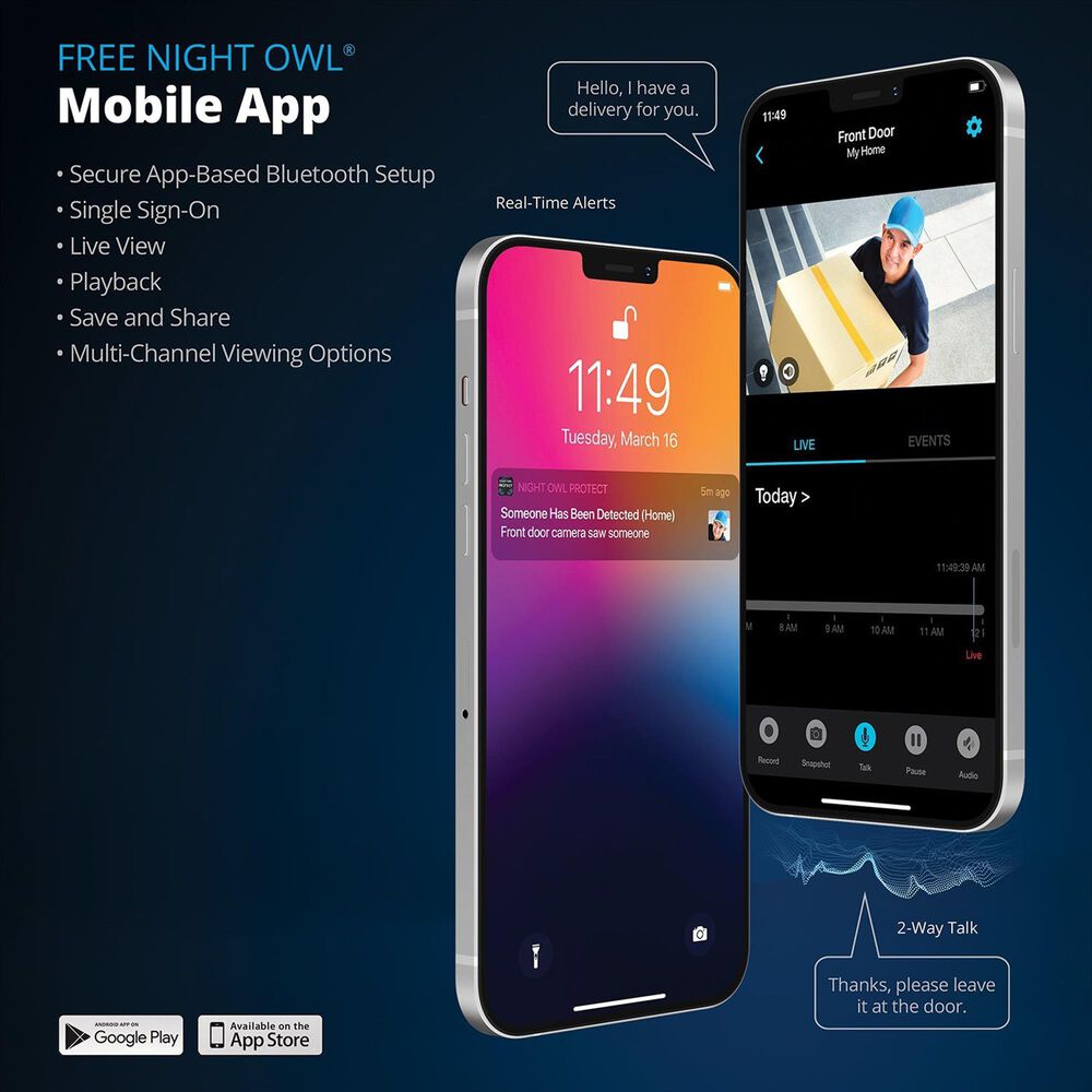 Night Owl Wire Free 2K Spotlight Camera in White, , large