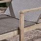 Hearth and Haven Hampton Outdoor Chaise Lounge with Adjustable Seating in Grey, , large