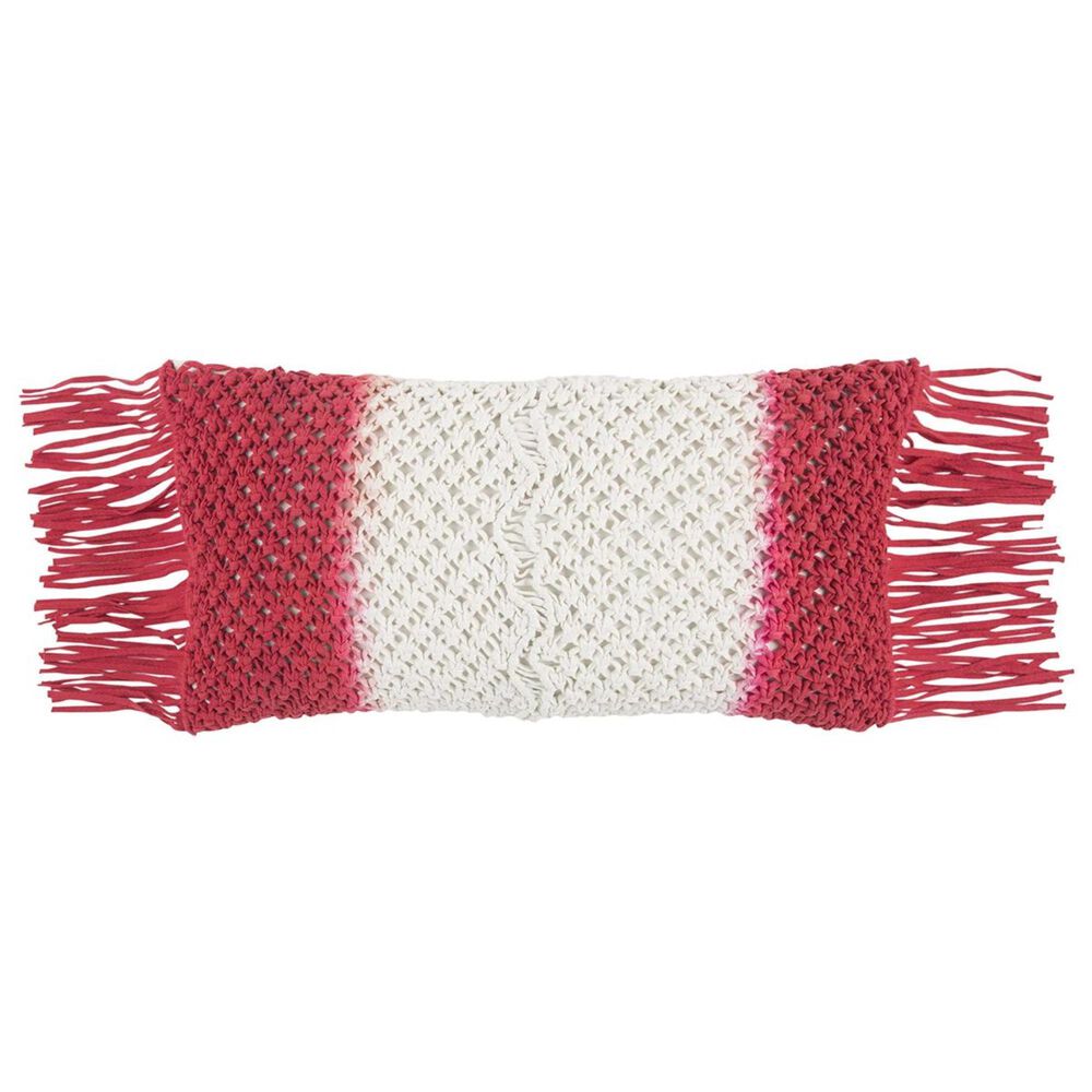 Rizzy Home 11" x 21" Poly Fill Pillow in Red, , large