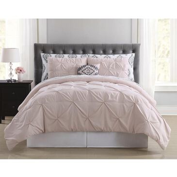 Pem America Pueblo Pleated 6-Piece Twin XL Bed in a Bag in Blush, , large