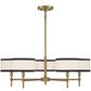 Savoy House 5 Light Chandelier in Natural Brass, , large