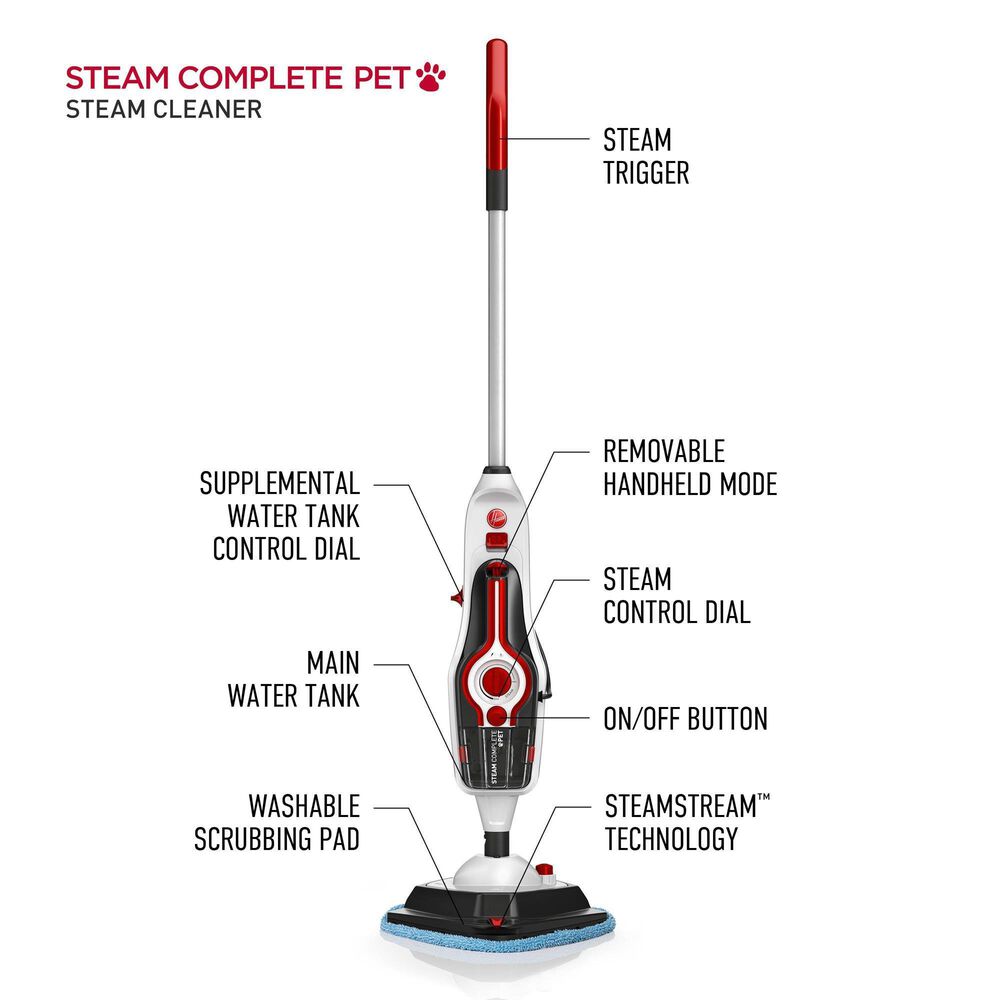 Hoover Steam Complete Pet Cleaner in White, , large