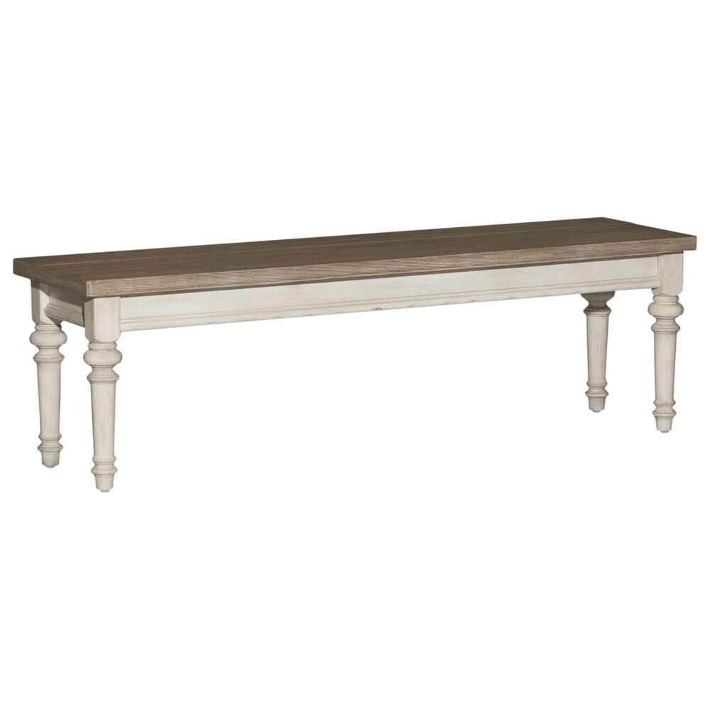 Belle Furnishings Heartland Bench in White, , large