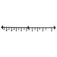 Creative Coop 18-Hook Forged Metal Wall Rod in Black, , large