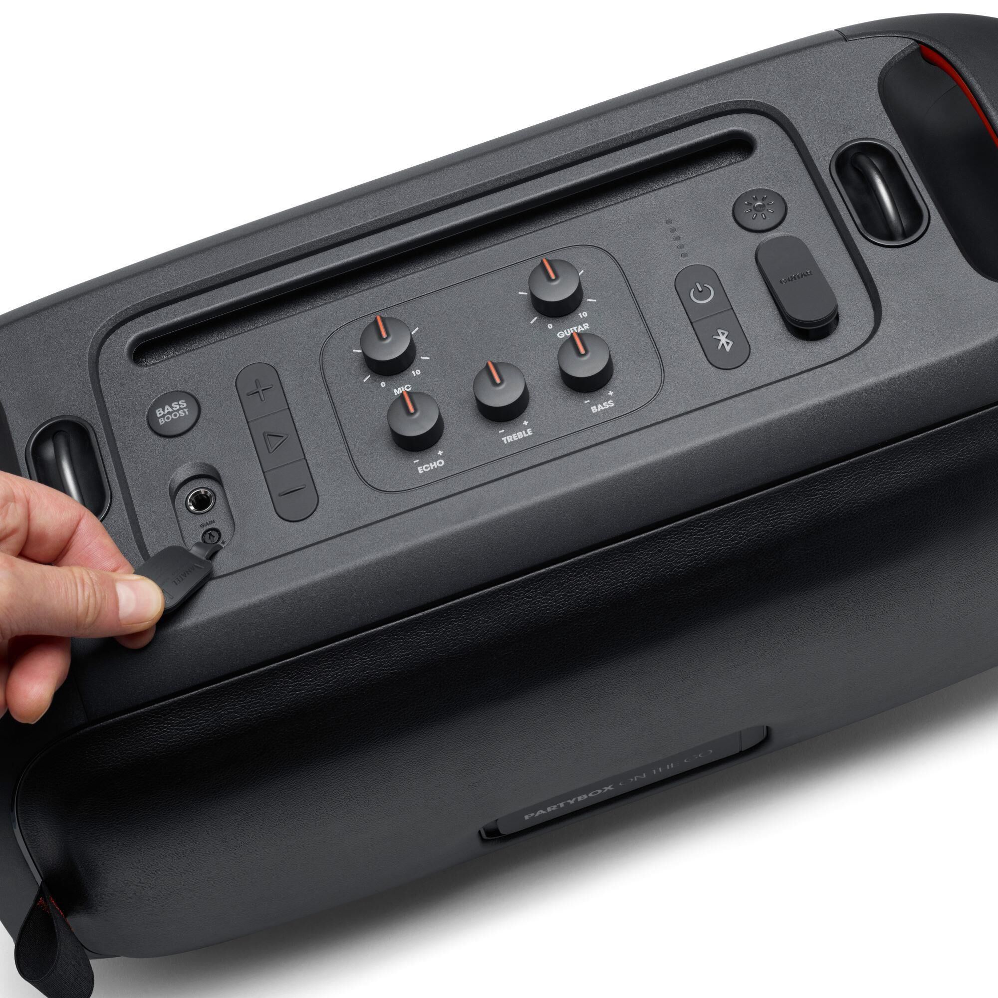 JBL PartyBox On The Go Bluetooth Party Speaker in Black NFM