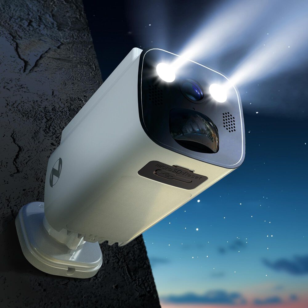 Night Owl Solar Powered Wire Free 2K Camera in White, , large