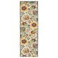 Nourison Aloha ALH17 2"3" x 8" Ivory and Multicolor Indoor/Outdoor Runner, , large