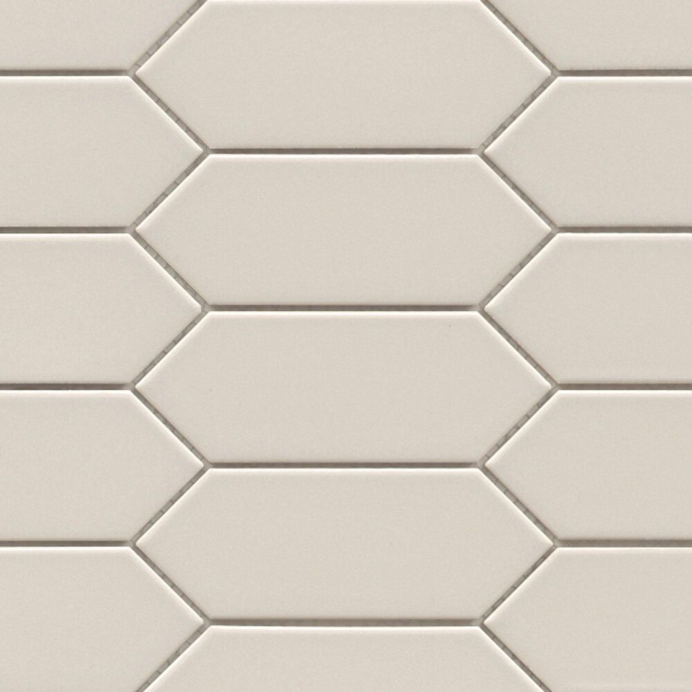 Emser Catch Fawn 2" x 5" Picket on 11" x 13" Ceramic Mosaic Sheet, , large