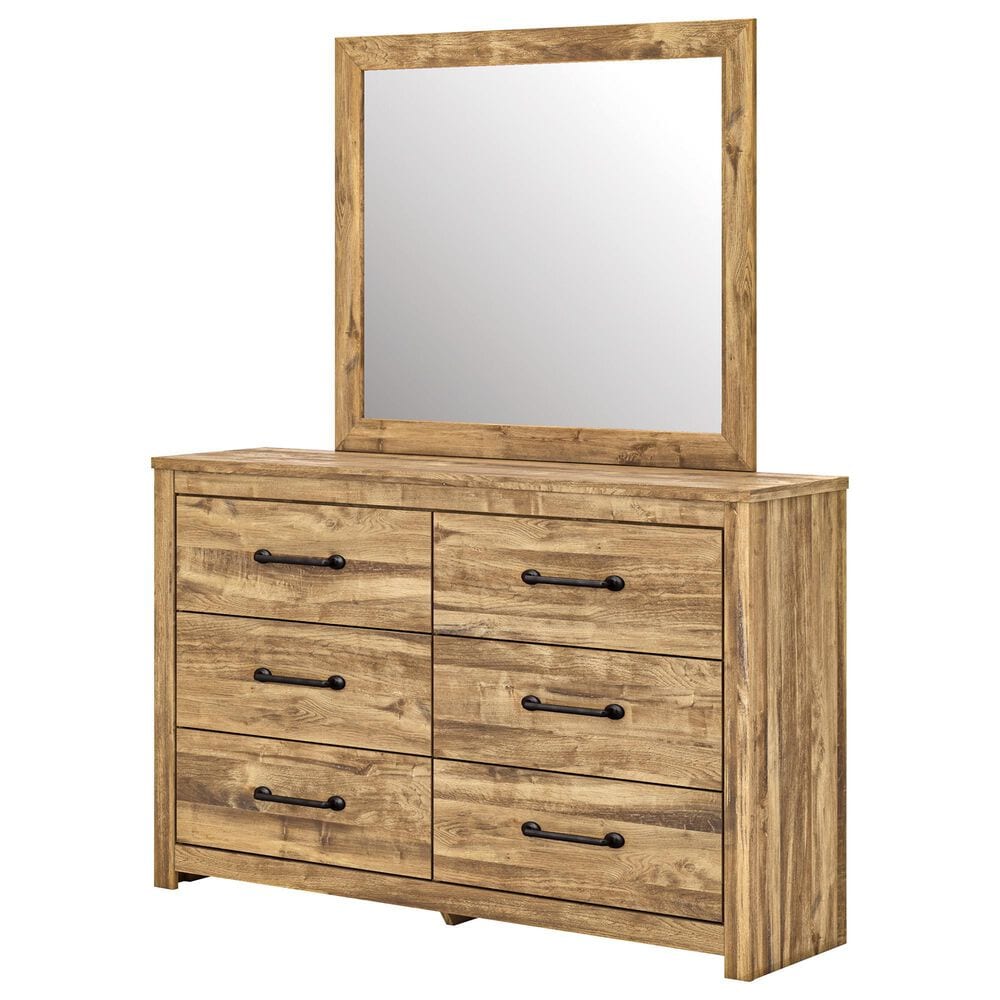 Ashley Maystonna Dresser and Mirror in Brown, , large