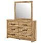 Ashley Maystonna Dresser and Mirror in Brown, , large