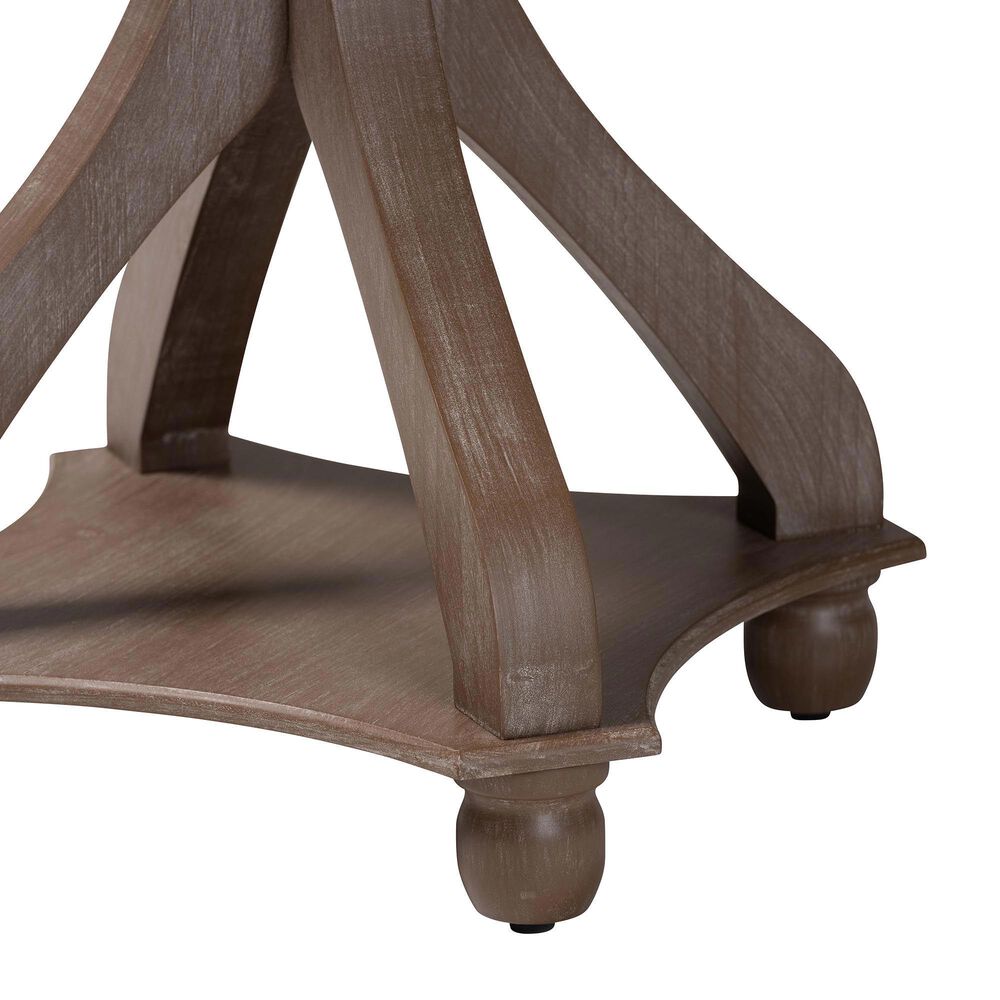 Baxton Studio Westlyn End Table in Antique Brown, , large