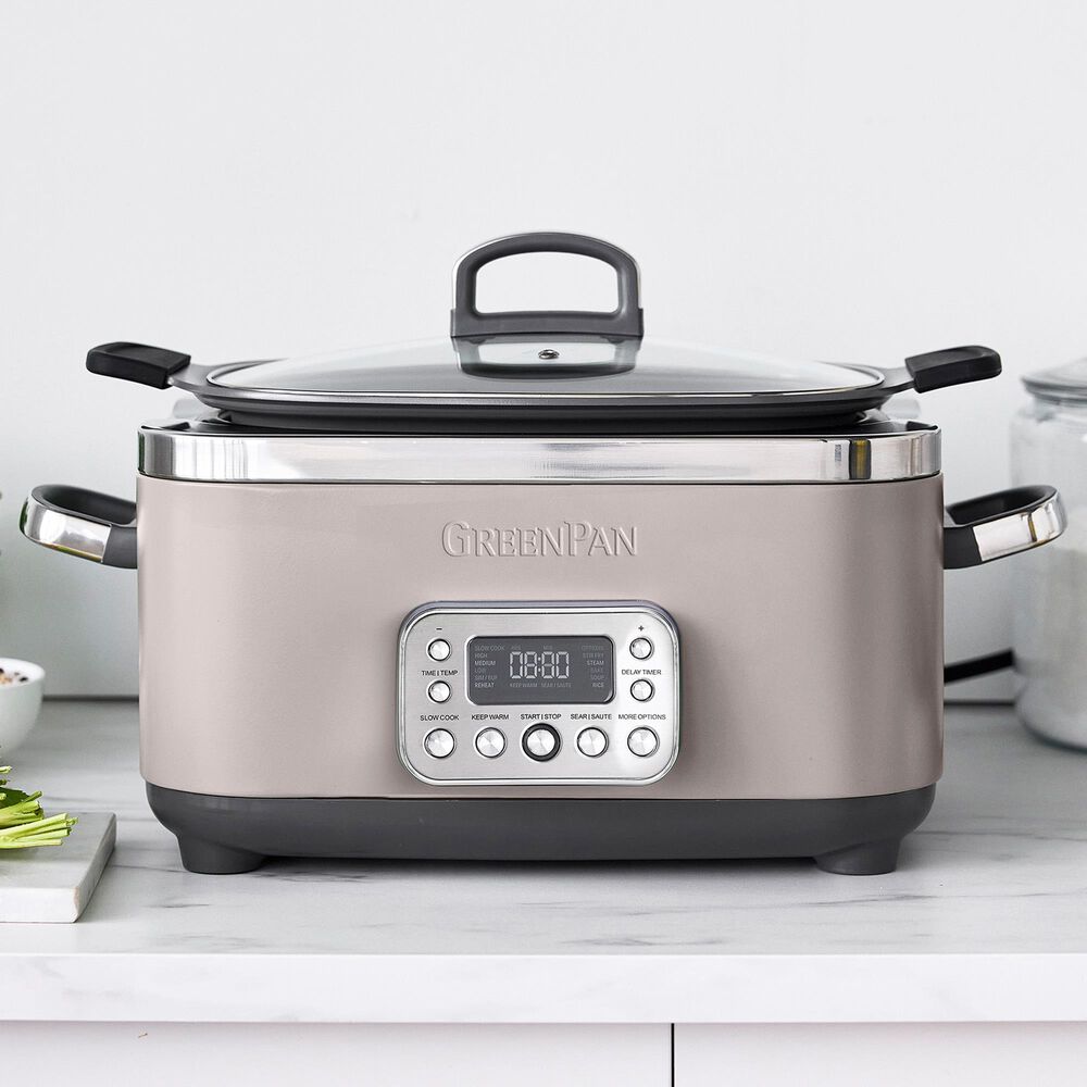 Green Pan Elite 14-In-1 6 Quart Slow Cooker in Clay, , large