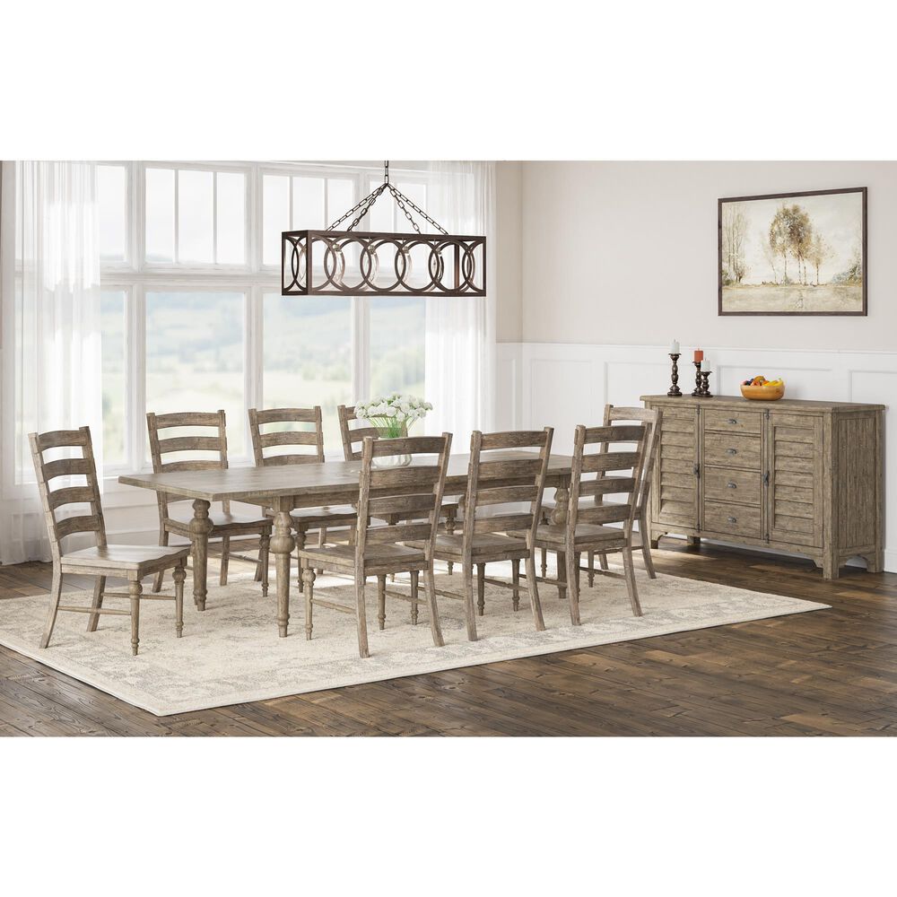 Emerald Home Furnishings Interlude Side Chair with Ladder Back in Sandstone Buff &#40;Set of 2&#41;, , large