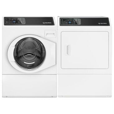 Speed Queen 3.5 Cu. Ft. Right-Hinged Front Load Washer and 7.0 Cu. Ft. Electric Dryer Laundry Pair in White, , large