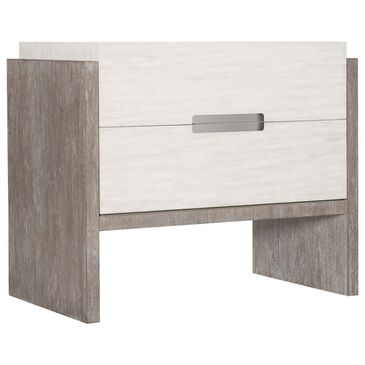 Bernhardt Foundations 2 Drawers Nightstand in Linen and Light Shale, , large