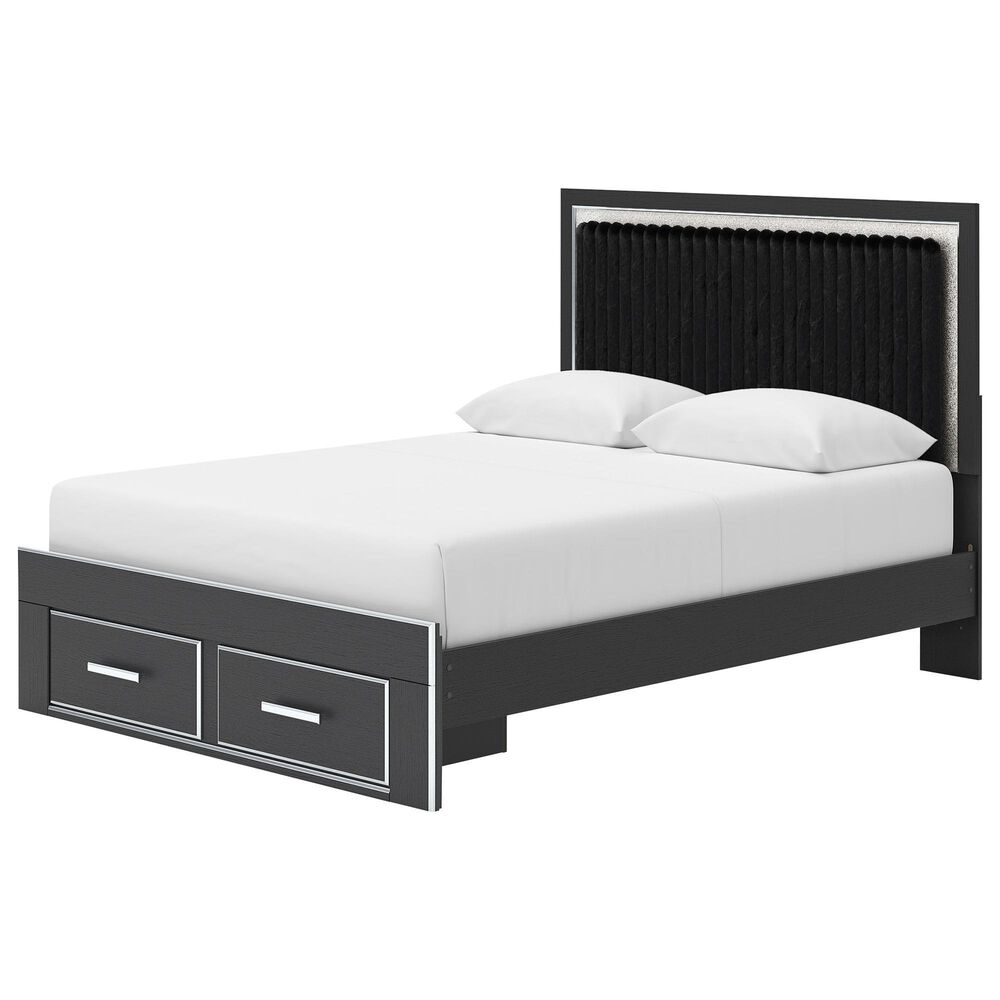 Ashley Zuraleus 4-Piece Queen Storage Bedroom Set in Matte Black, , large