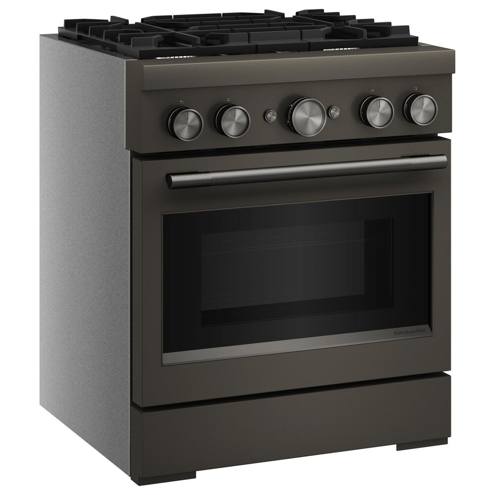 KitchenAid 4.1 Cu. Ft. Commercial-Style Dual Fuel Range in Black Ore, , large