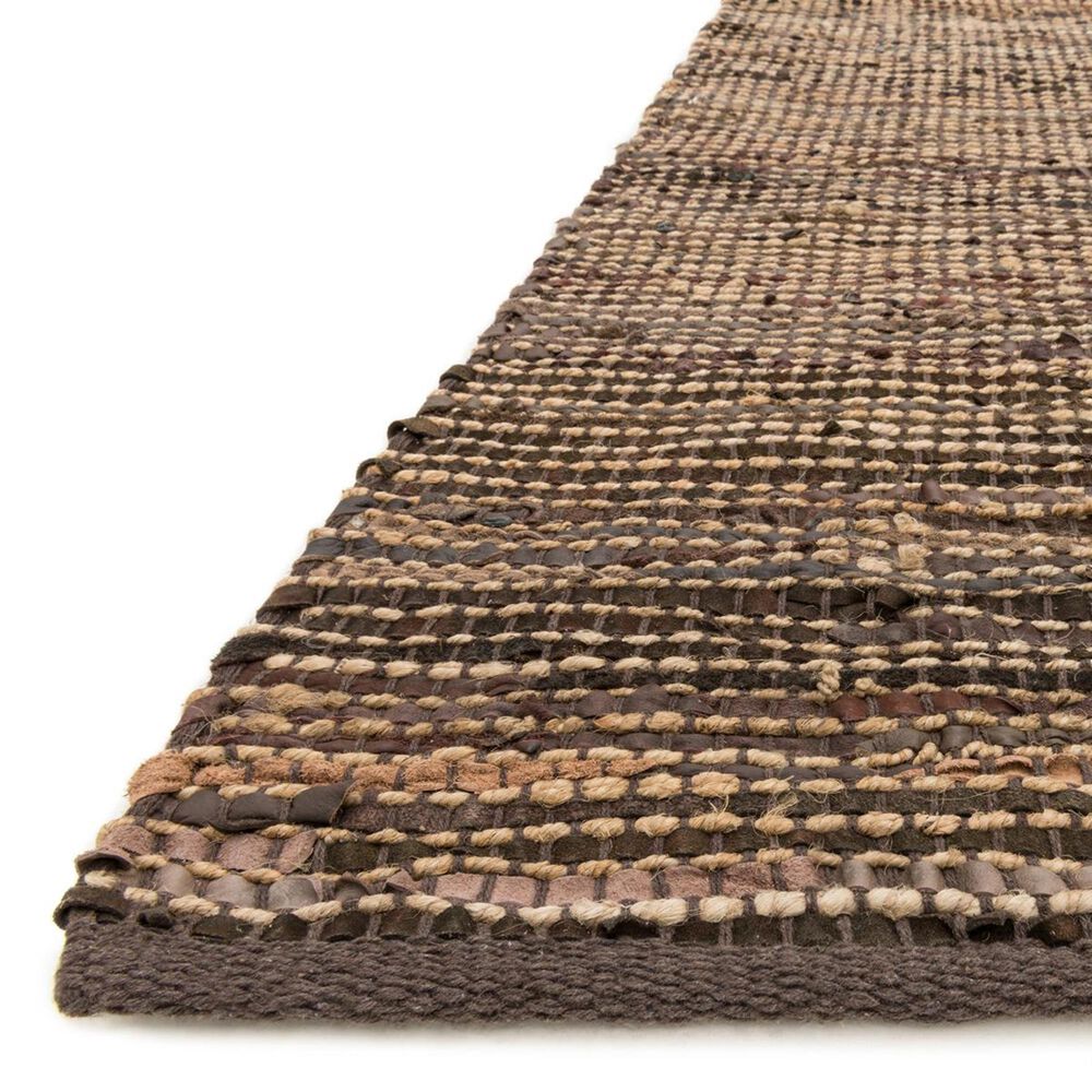 Loloi Edge ED-01 2&#39;3&quot; x 3&#39;9&quot; Brown Area Rug, , large