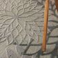 Nourison Aloha 6" x 9" Silver and Grey Indoor/Outdoor Area Rug, , large
