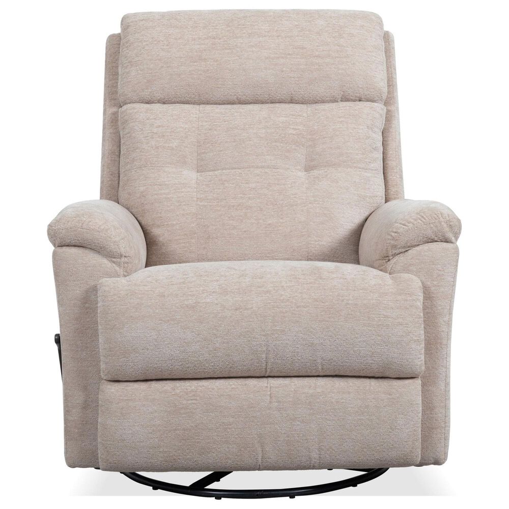 Flexsteel Sophisticated Manual Swivel Gliding Recliner in Oat, , large
