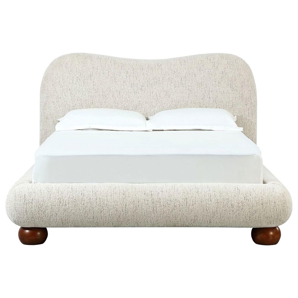 Urban Home Anansi Afra Eastern King Upholstered Headboard in Chinchilla, , large