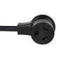 Petra Industries Inc 4-Prong to 3-Prong Dryer Cord Adapter in Black, , large